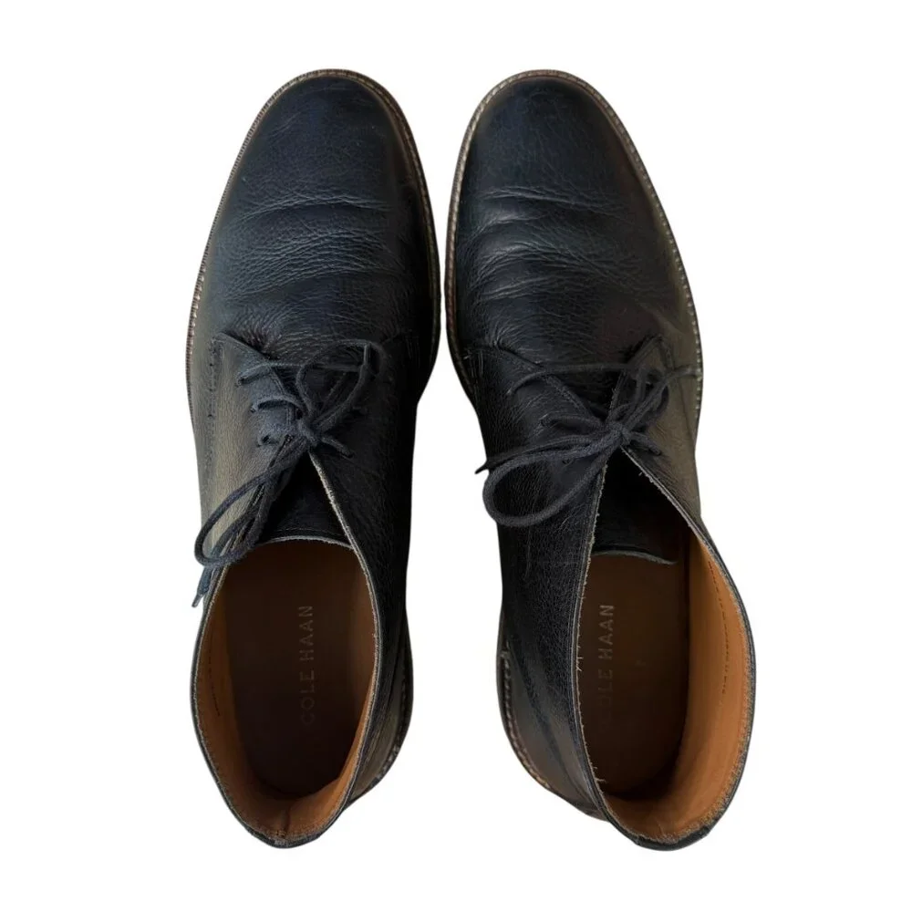 Cole Haan Men's Black Leather Boot‎ Size 12